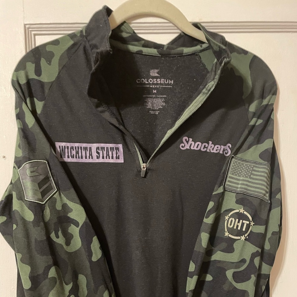 Colosseum Men's Camouflage Quarter-Zip Shirt